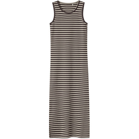 Name It Black Coffee W. Peyote Nkfsuraja Xsl Sl Maxi Kjole Noos