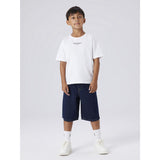 Name It Dark Blue Denim Unwashed Nkmben X Skater Dnm Bermuda 8649-By Noos