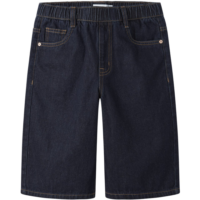 Name It Dark Blue Denim Unwashed Nkmben X Skater Dnm Bermuda 8649-By Noos