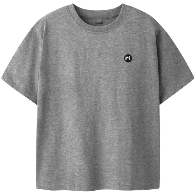 Name It Grey Melange Nkmvimo Ss Nreg Top Noos