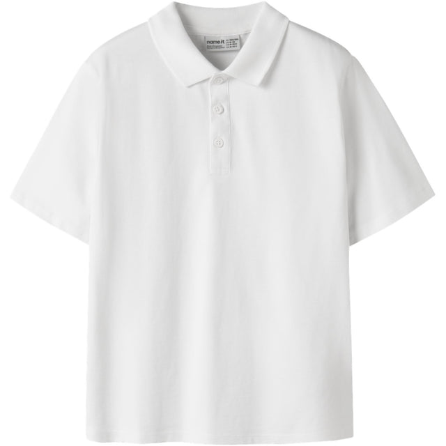 Name It Bright White Nkmkally Ss Nreg Polo Noos
