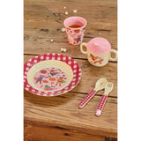 Rice Melamin Kop Med Hero Print - Medium - Pink - 250 Ml