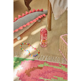 Rice Plastic Kids Drinking Flaske Med Hero Print - Pink - 550 Ml