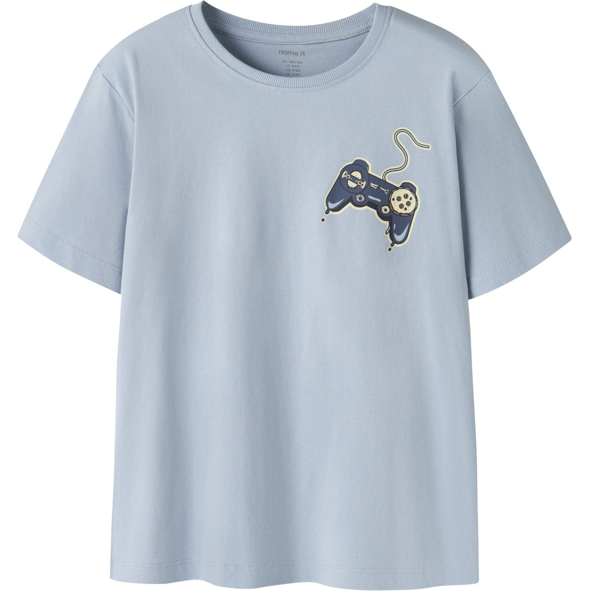 NAME IT Nkmvictor LS RLX Top - Maglietta Maniche Lunghe Per Bambino, Girocollo, Stampa In Gomma, Taglio Ampio, Autunno