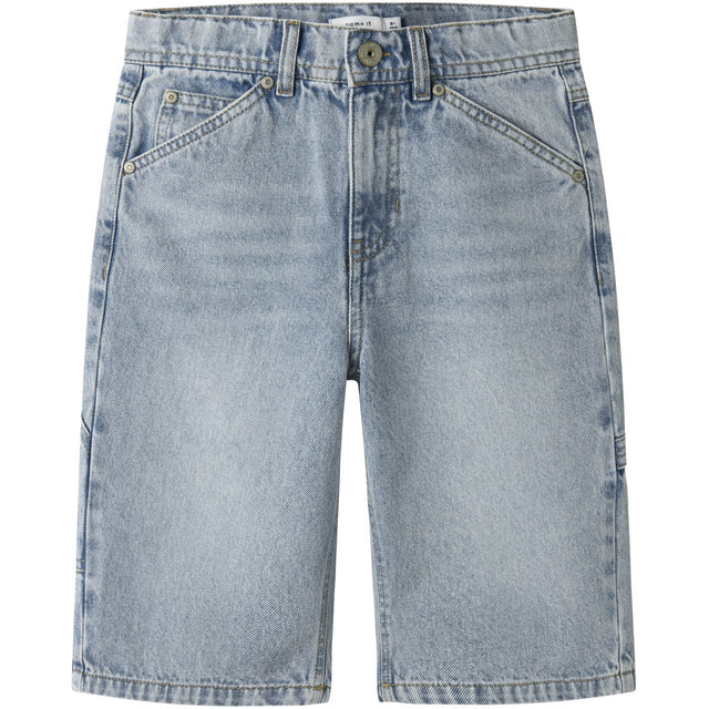 Name It Light Blue Bleached Denim Nkmryan Dnm Bermuda 3800-Im Noos