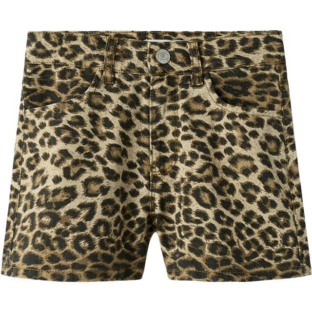 Name It Silver Mink Leopard Nkfrose Hw Shorts 4444-Td Noos