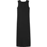 Name It Black Nkfnakal Sl Slim Maxi Kjole Noos