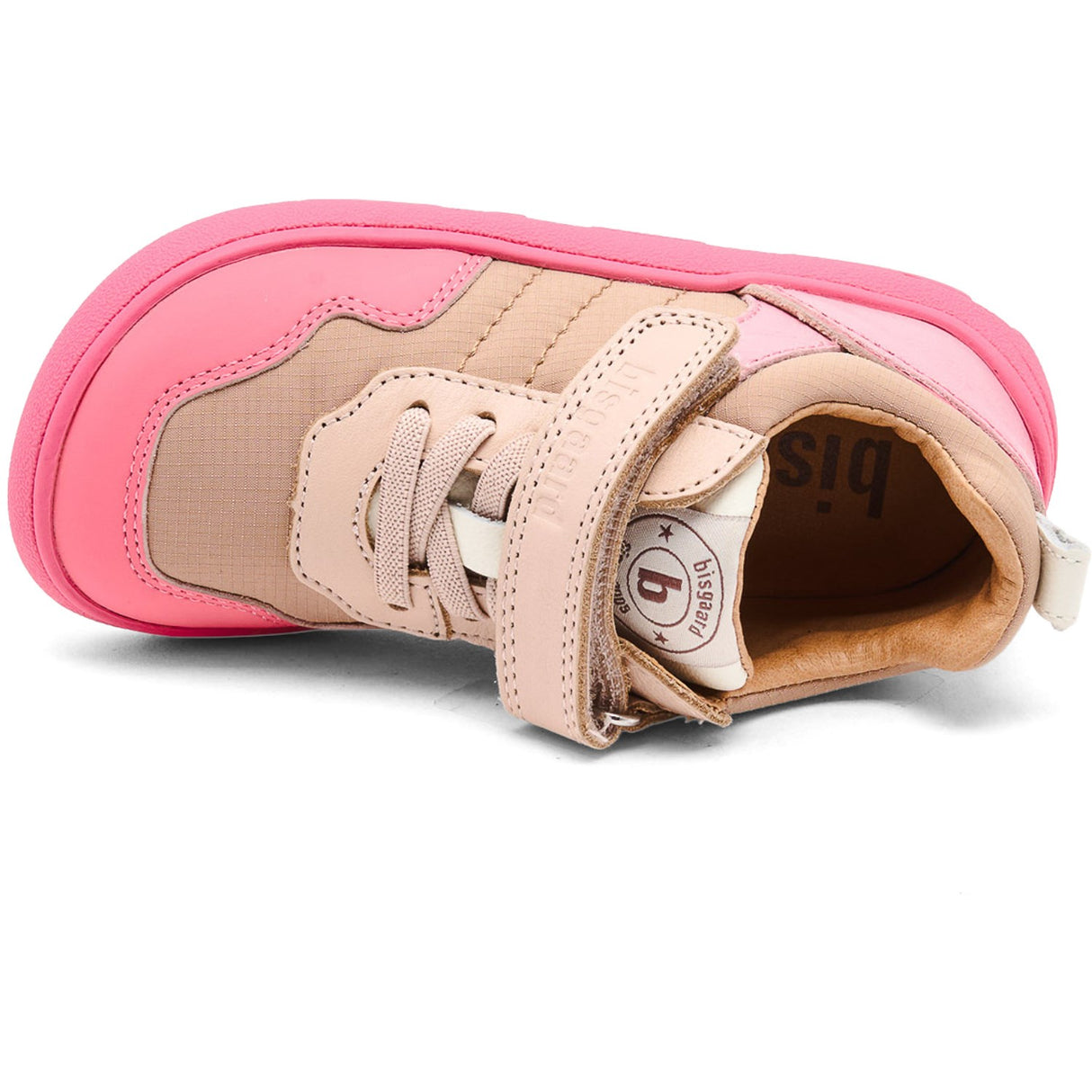 Bisgaard Pink Barefoot Baloo Velcro Sko