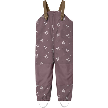Name It Wistful Mauve Heart Bow Nmfalfa08 Softshell Smækbukser AOP Fo