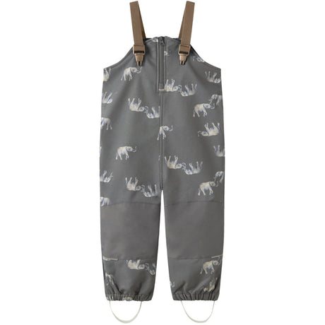 Name It Quiet Shade Elephant Nmmalfa08 Softshell Smækbukser AOP Fo