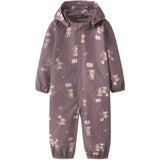 Name It Wistful Mauve Balloon Teddy Nbfalfa08 Softshell Dragt AOP Fo