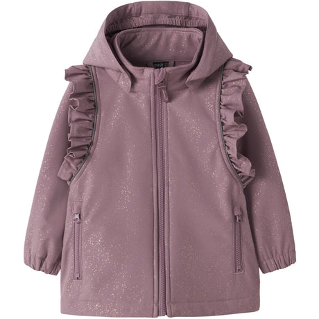 Name It Wistful Mauve Nmfalfa08 Softshell Jakke Flæse Foil Fo