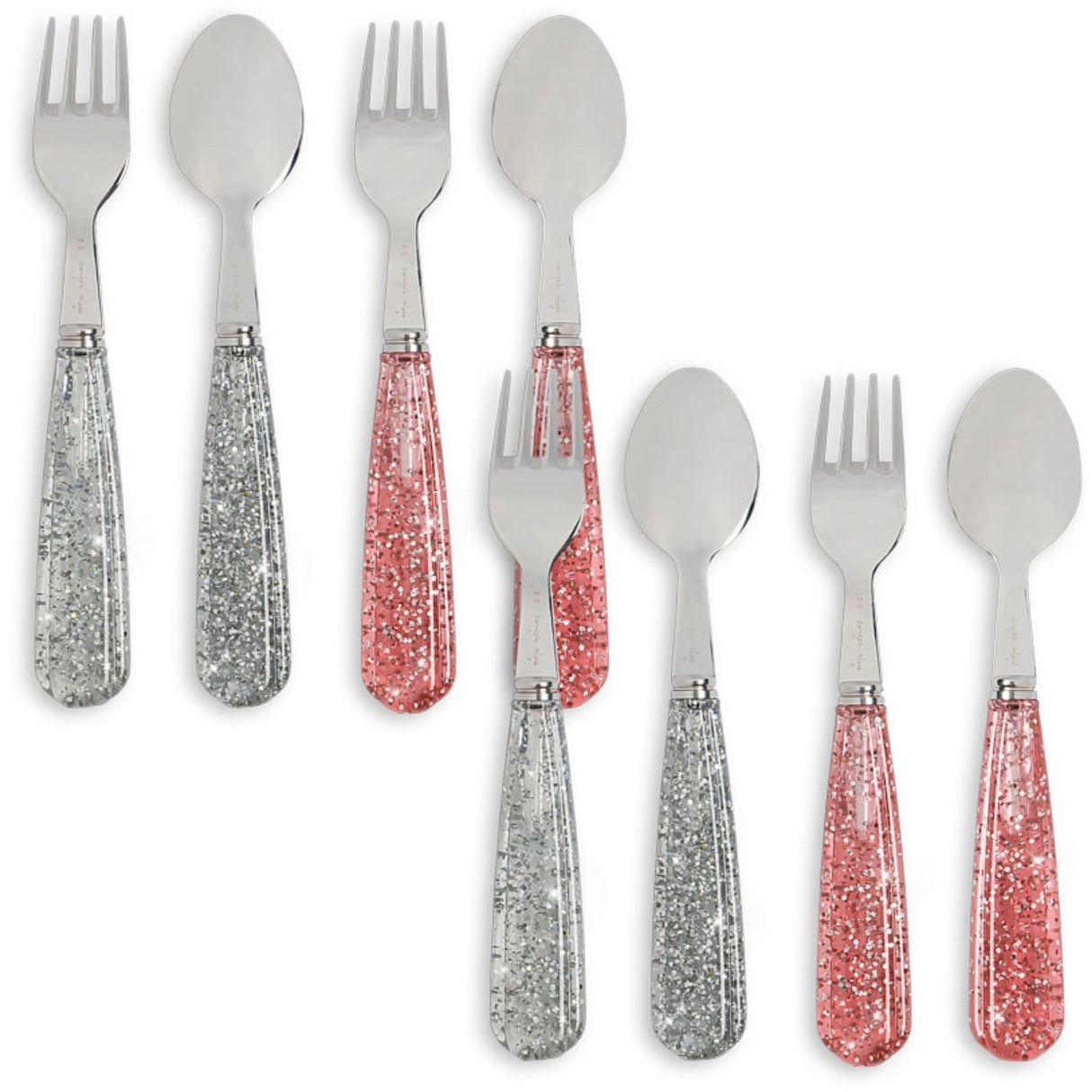 Konges Sløjd Sparkling Blush/Sparkling Blue 8 Pak Sparkly Bestik