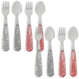 Konges Sløjd Sparkling Blush/Sparkling Blue 8 Pak Sparkly Bestik