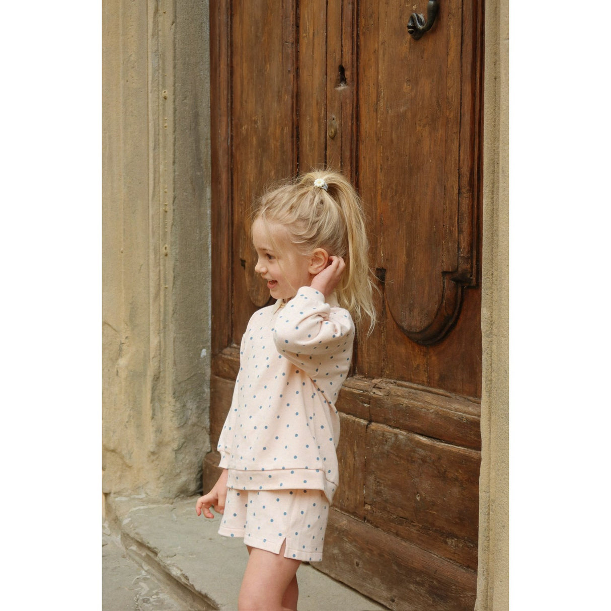 Konges Sløjd Rosewater Dot Spotty Ls Polo Gots