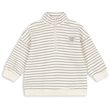 Konges Sløjd Flintstone Stripe Lou Stripe Half Zip Sweat Ocs