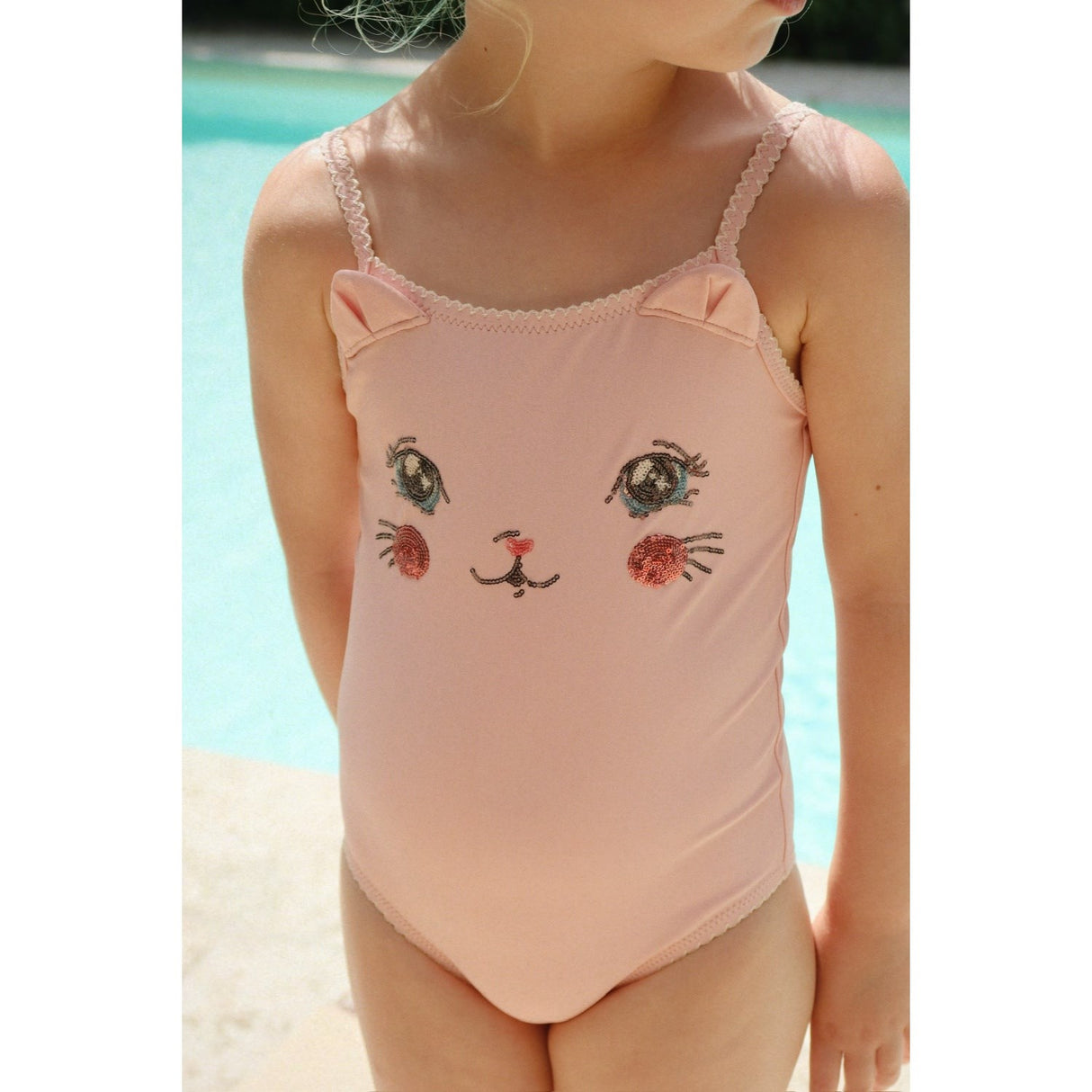 Konges Sløjd Powder Pink Kitty Badedragt Grs