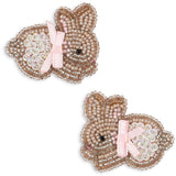 Konges Sløjd Bunny 2 Pak Beaded Bunny Hair Clips