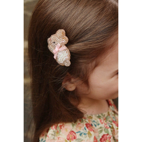 Konges Sløjd Bunny 2 Pak Beaded Bunny Hair Clips