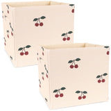 Konges Sløjd Cherry Stof Opbevaring Baskets 2 Pcs
