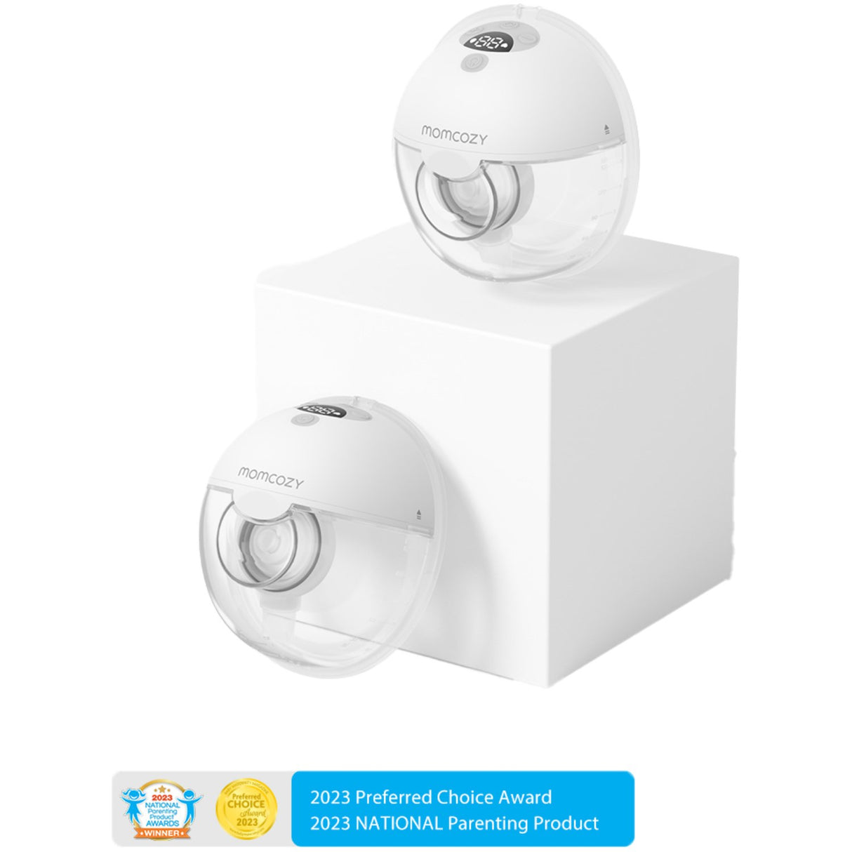 Momcozy Grey M5 Bærbar Brystpumpe Dobbelt Pak