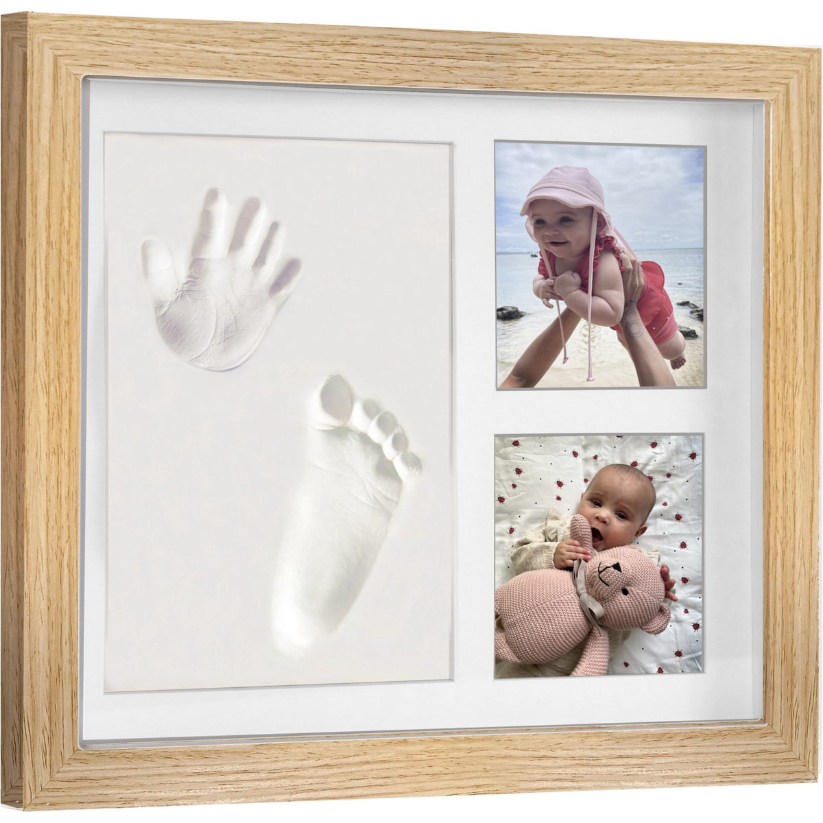 Vanilla COPENHAGEN Wood Printed Hand & Foot Print Frame Medium