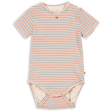 Konges Sløjd Stripe Tricolore Petit Basic Ss Body Gots