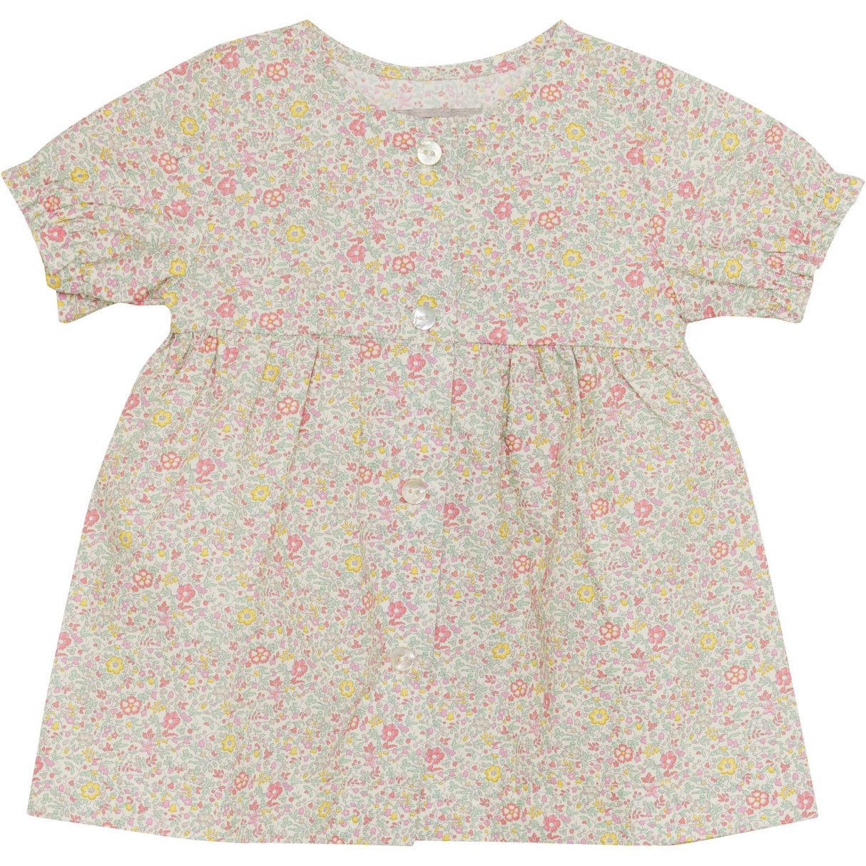 Huttelihut Double Cream Kjole Ss In Liberty Stof