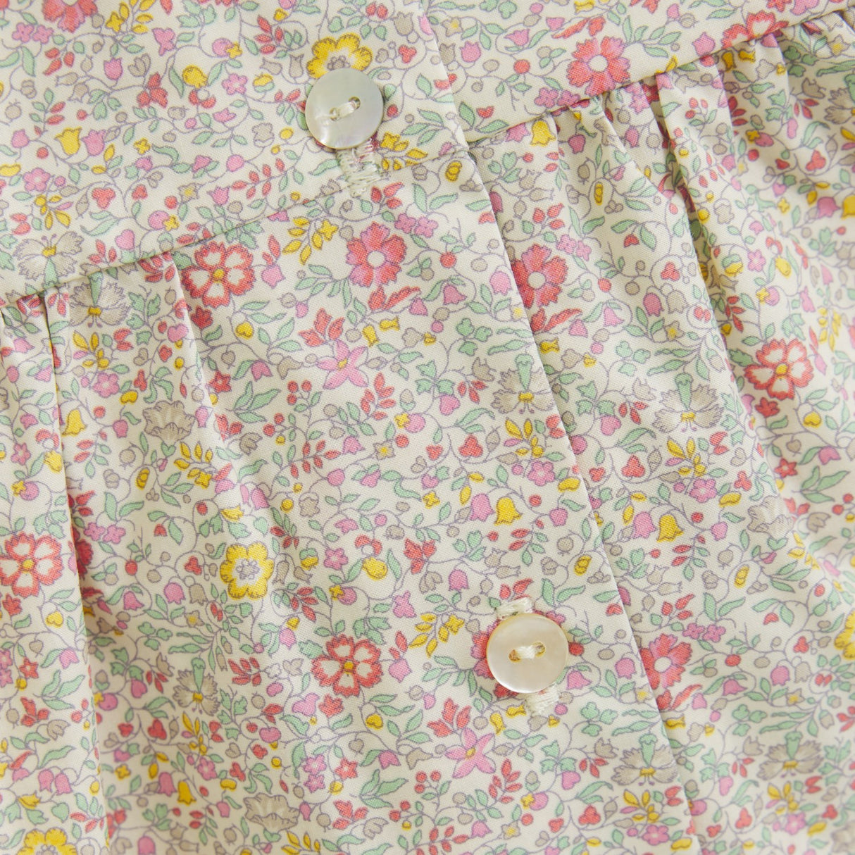 Huttelihut Double Cream Kjole Ss In Liberty Stof