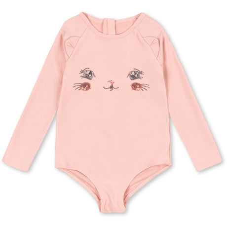 Konges Sløjd Powder Pink Kitty Ls Badedragt Grs