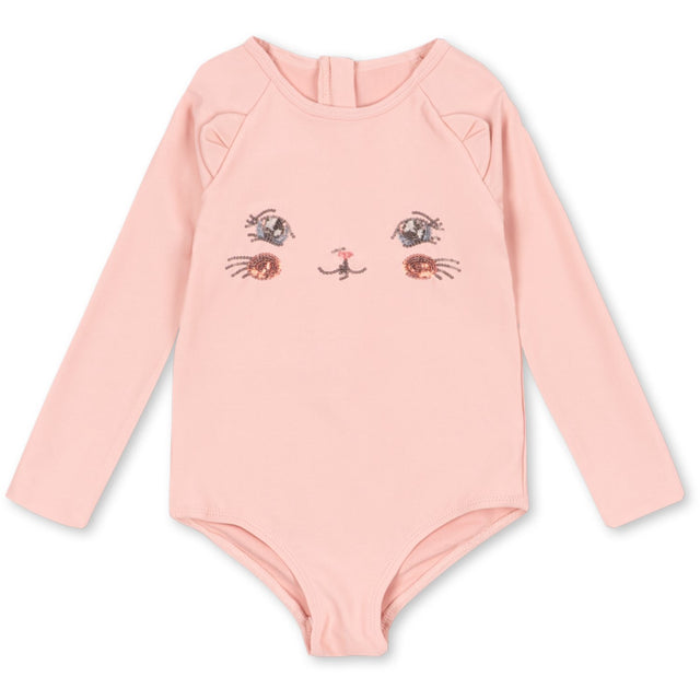 Konges Sløjd Powder Pink Kitty Ls Badedragt Grs