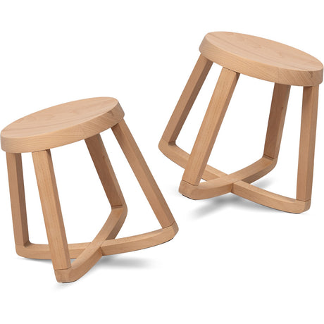 Curve Lab Beech Monarchy Rocking Stool