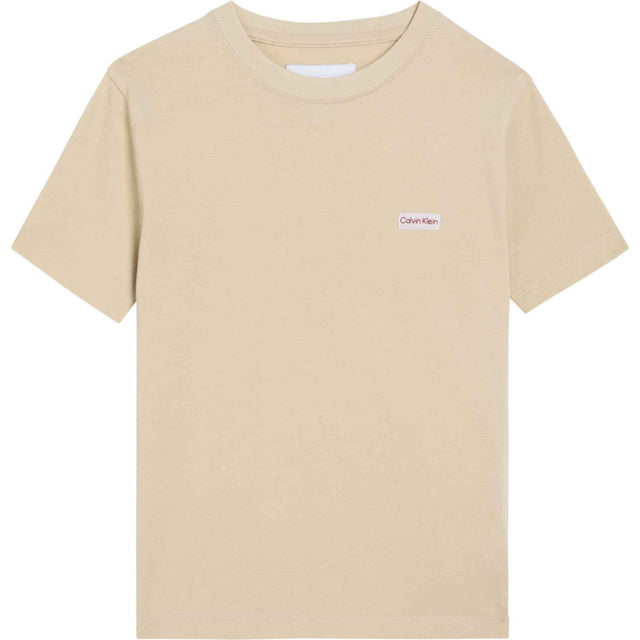 Calvin Klein Oatmeal Logo Label Ss T-Shirt