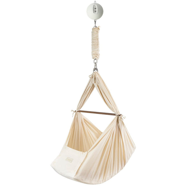 Moonboon Nature Hammock, Cream White Motor Essential Bundle - Baby Hammock