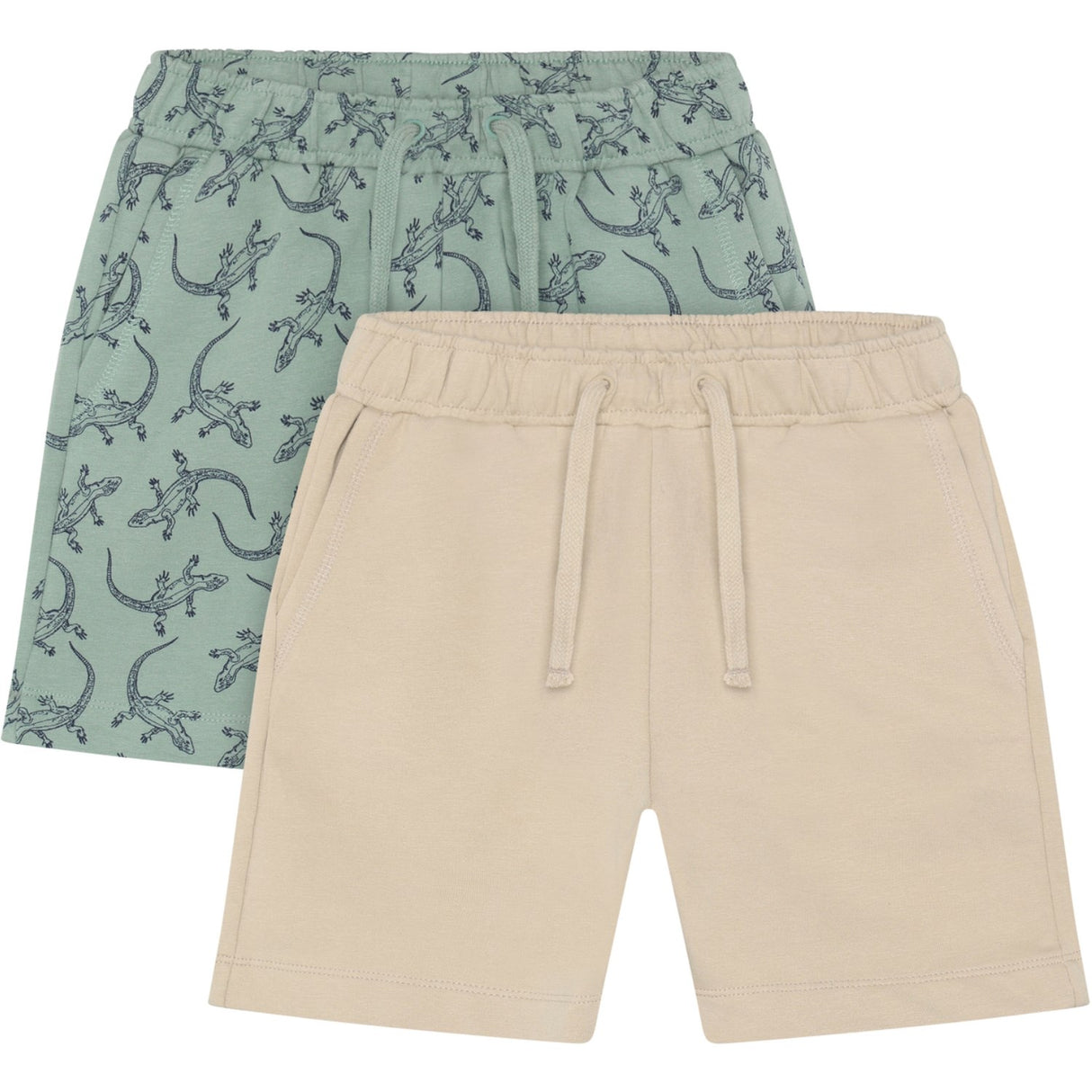 Minymo Lily Pad Sweat Shorts 2-Pak