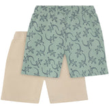 Minymo Lily Pad Sweat Shorts 2-Pak