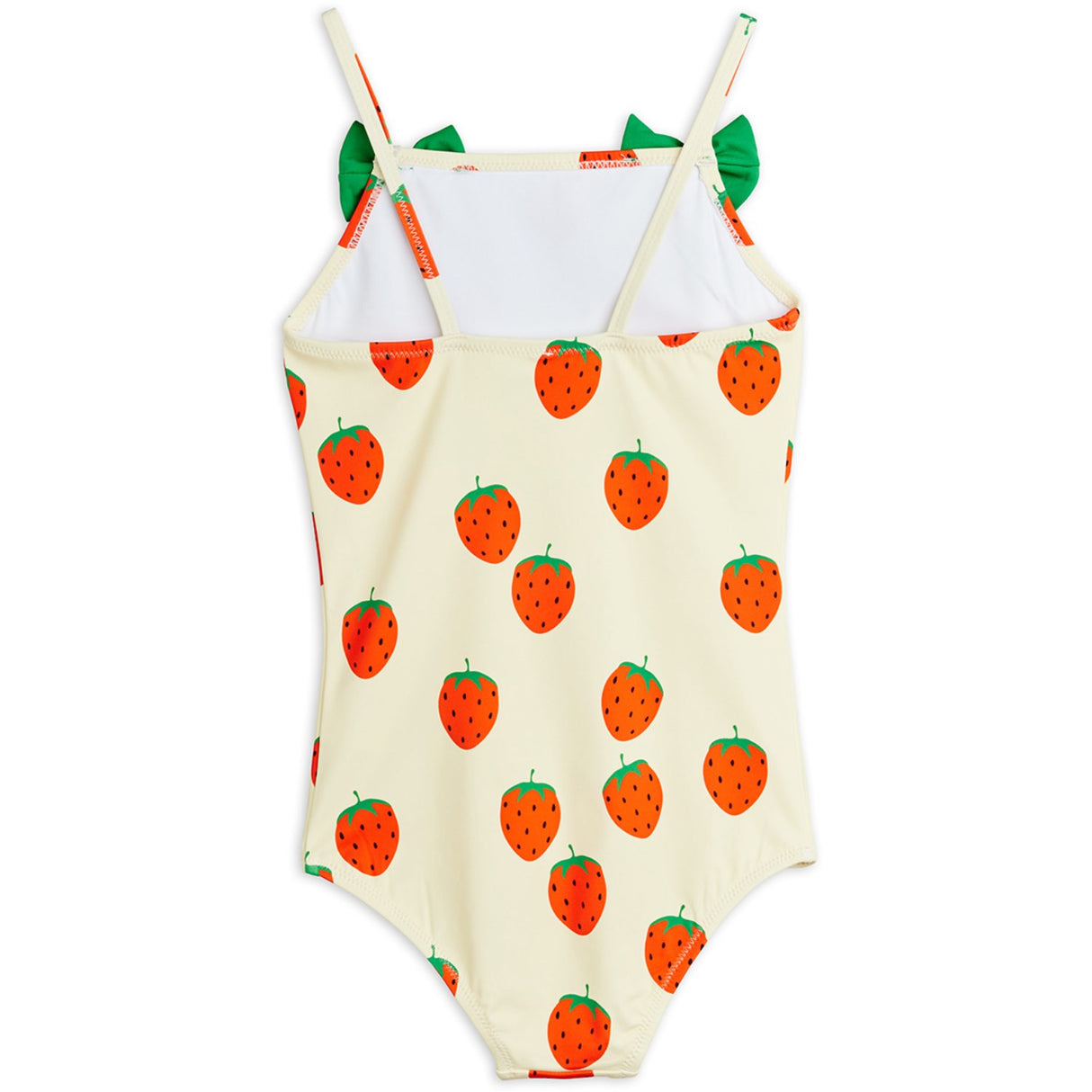 Mini Rodini Off-white Strawberries AOP Bathing Dragt
