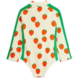 Mini Rodini Off-white Strawberries AOP Ls Uv Badeheldragt