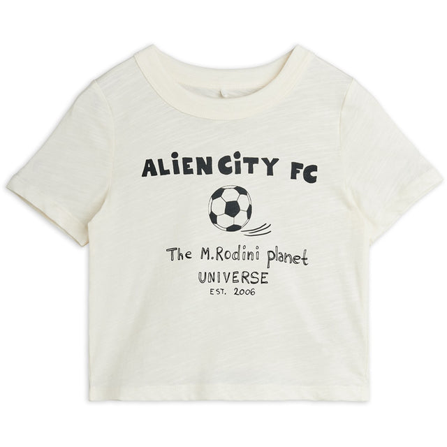 Mini Rodini Off-white Alien City Fc Sp Ss Tee
