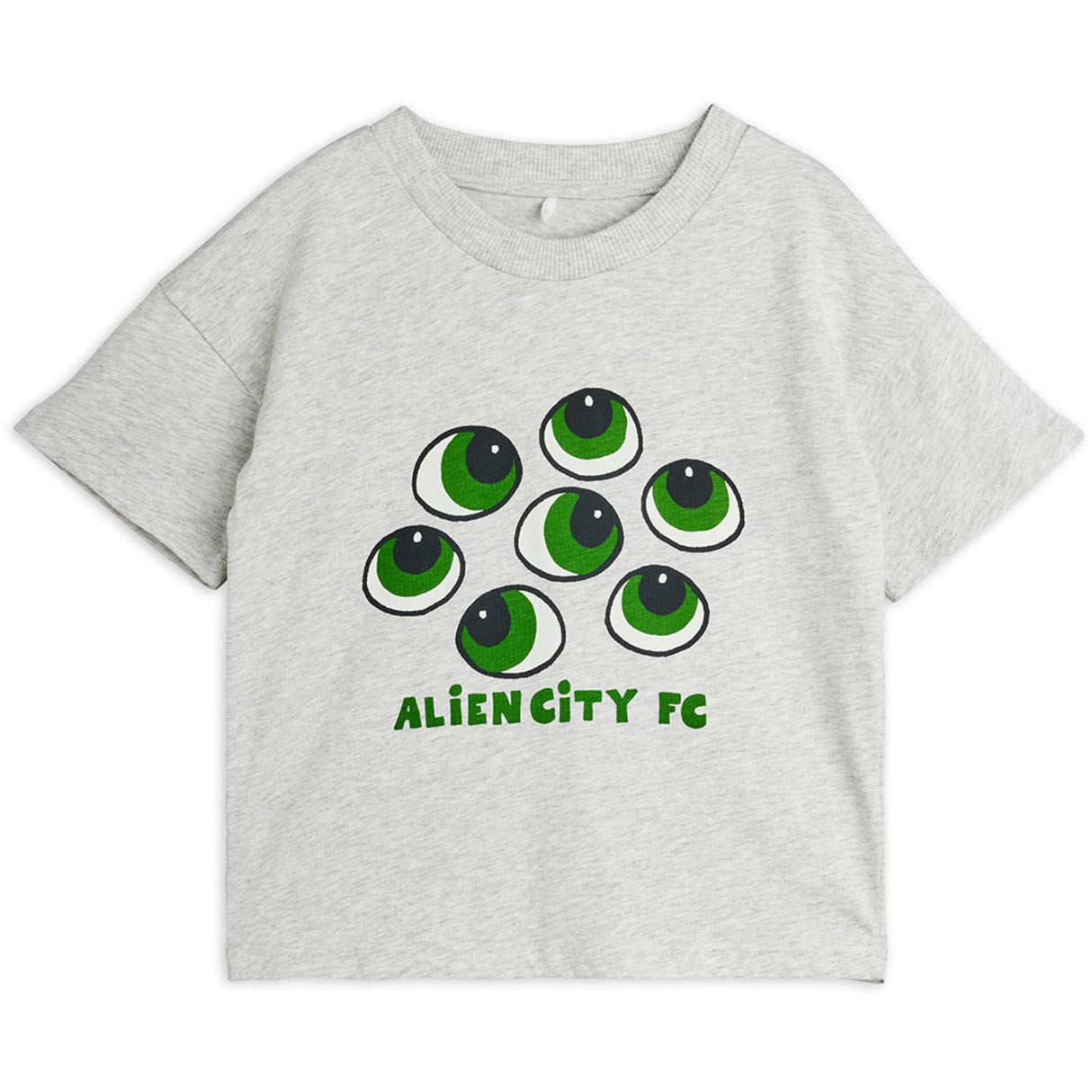 Mini Rodini Grey Melange Eyes Sp Ss Tee