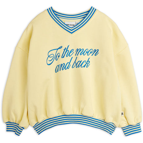 Mini Rodini Yellow To The Moon Emb Sweatshirt