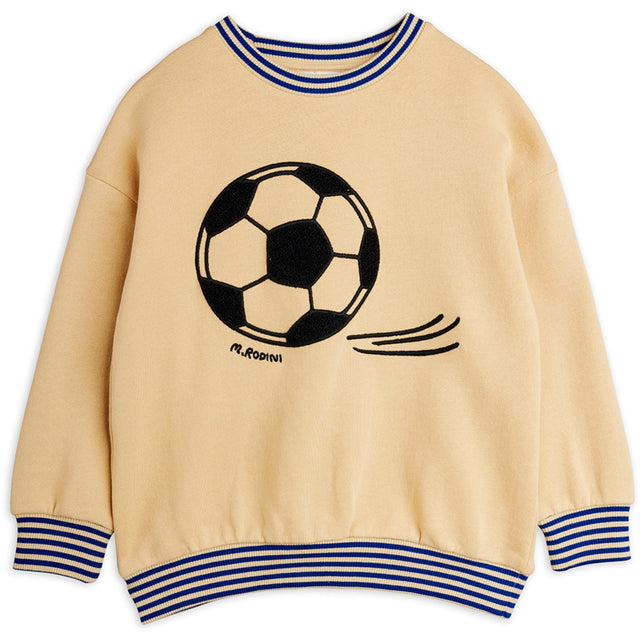 Mini Rodini Beige Football Chenille Sweatshirt