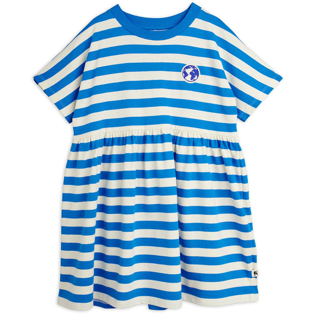Mini Rodini Blue Earth Yd Stripe Ss Kjole