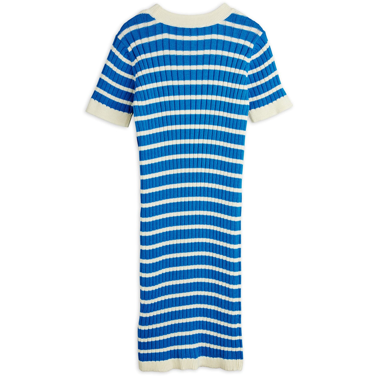 Mini Rodini Blue Ritzratz Patch Rib Strikket Stripe Ss Kjole