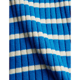 Mini Rodini Blue Ritzratz Patch Rib Strikket Stripe Ss Kjole
