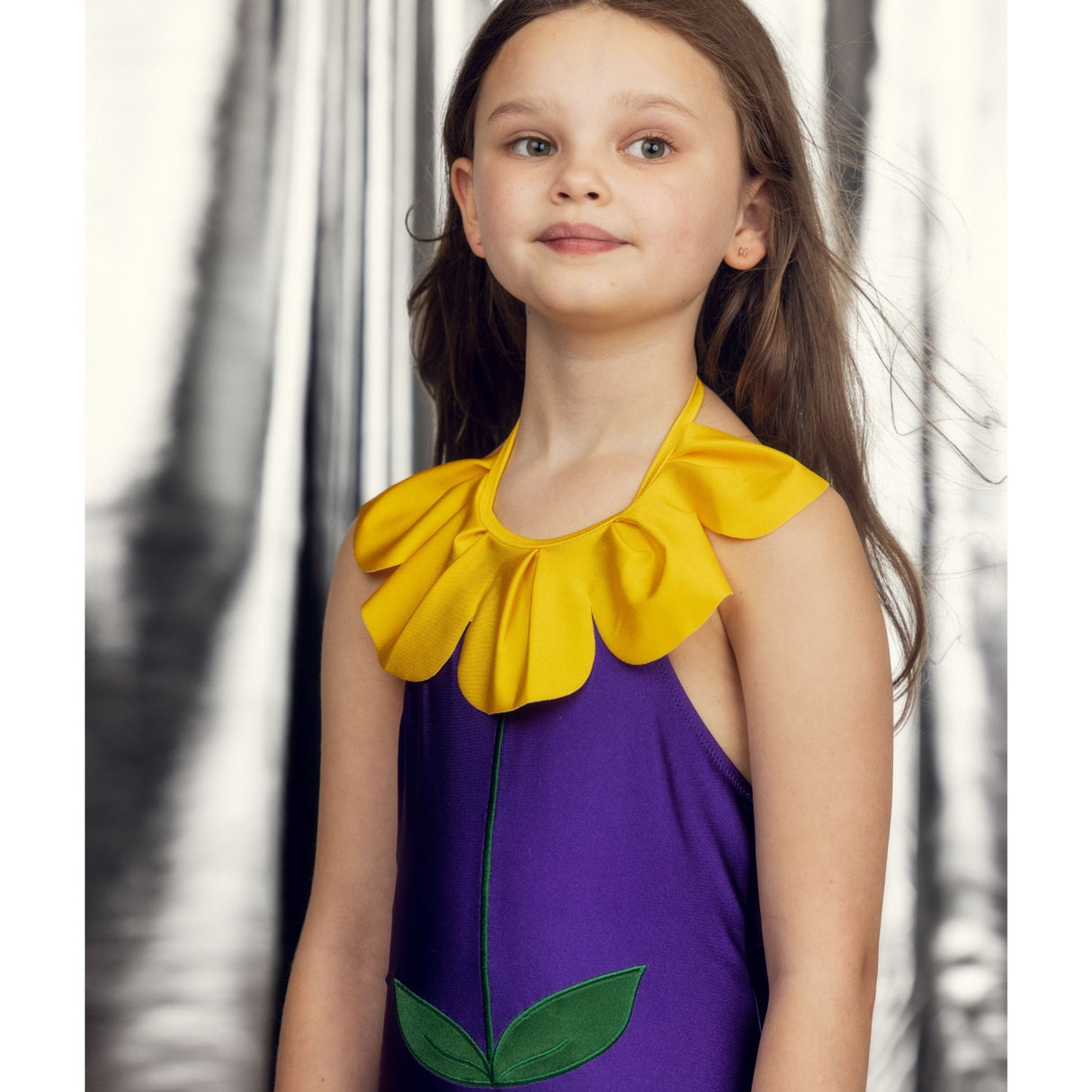 Mini Rodini Purple Flower Halterneck Bathing Dragt