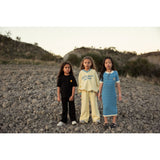 Mini Rodini Blue Ritzratz Patch Rib Strikket Stripe Ss Kjole