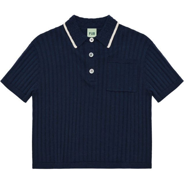 FUB Dark Navy Rib Polo
