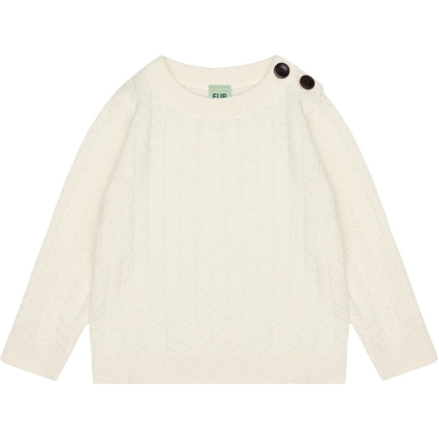 FUB Ecru Baby Zigzag Crew