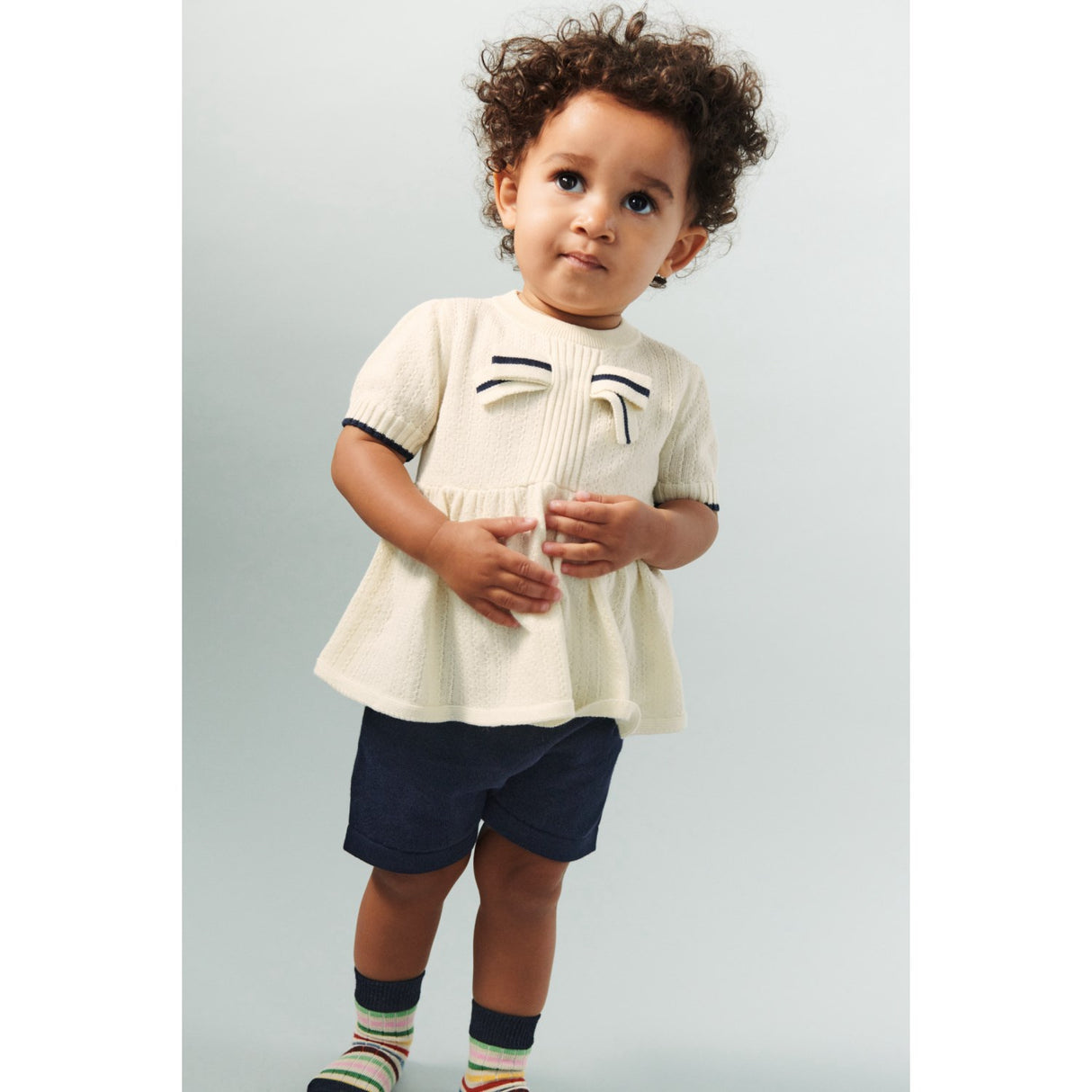 FUB Ecru Sløjfe Top